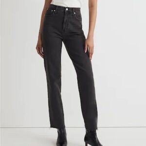Madewell Classic Straight Jean, Black